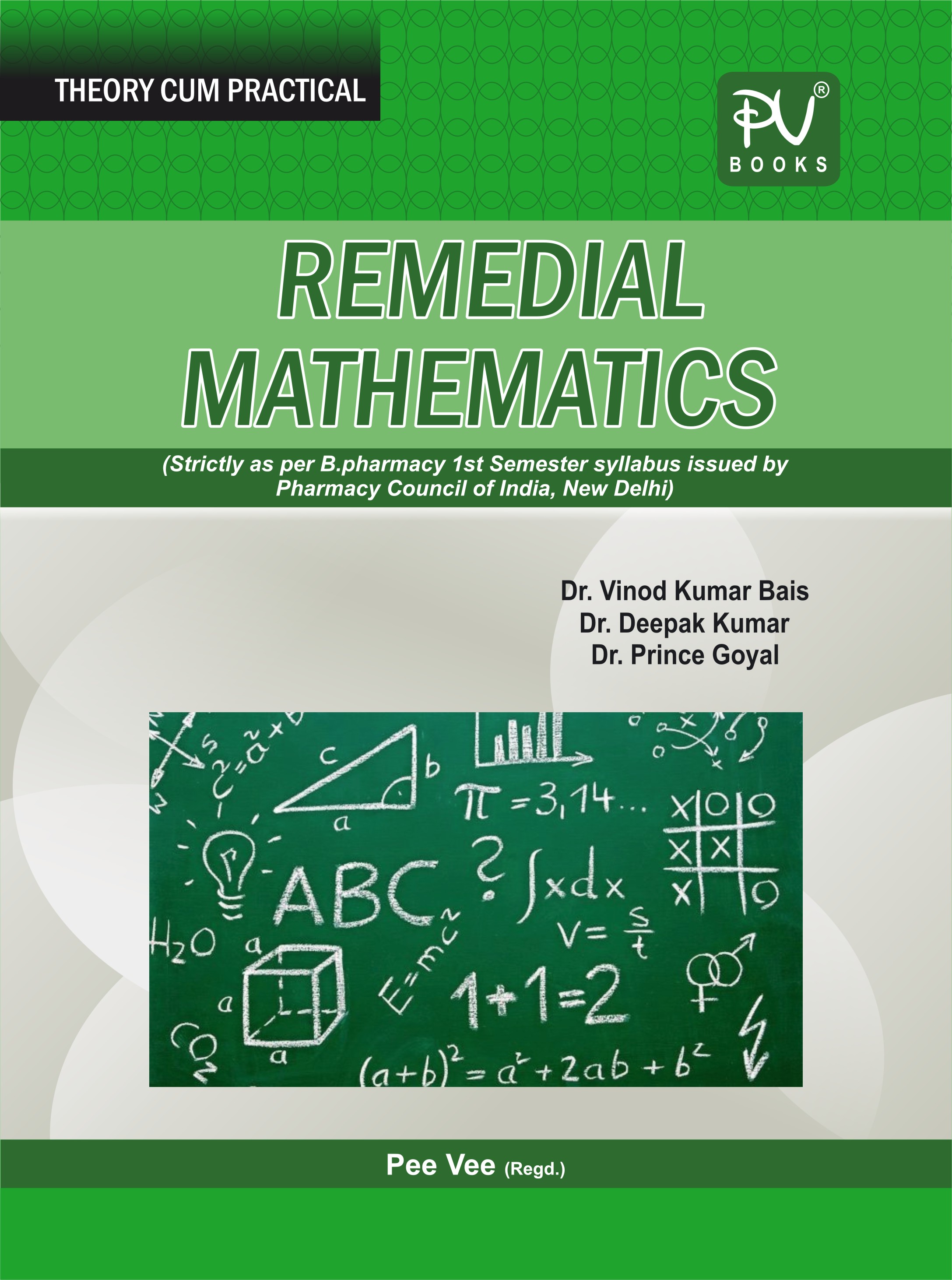 REMEDIAL MATHEMATICS B PHARM SEMESTER I Medical Nursing Books 