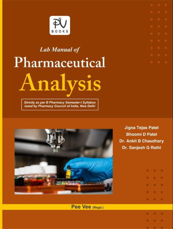 LAB MANUAL OF PHARMACEUTICAL ANALYSIS -I ( SEM -I) B.PHARM - Medical ...